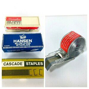 Vtg Staples Hansen Blue-Line Swingline SF-35 Cascade H1-C101 Swingline C…